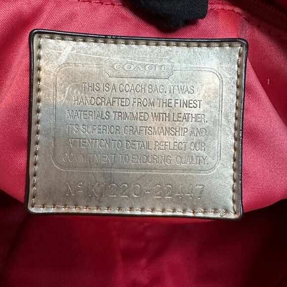 Coach Poppy Metallic Signature Tote Bag - Picture 10 of 10